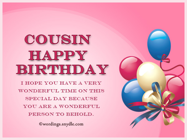 Cousin Birthday Quotes
 Birthday Wishes For Cousin – Wordings and Messages