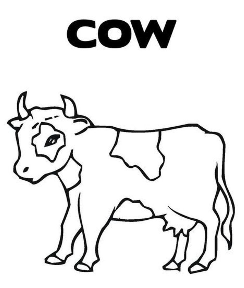 Cow Coloring Pages Free Printable
 C Cow Coloring Pages Coloring Home