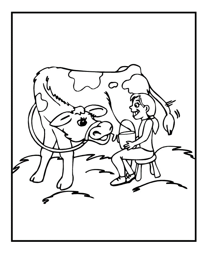 Cow Coloring Pages Free Printable
 Free Printable Cow Coloring Pages For Kids