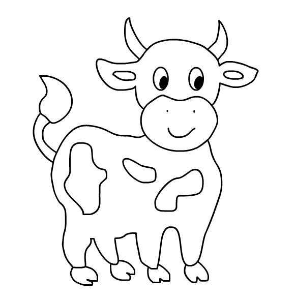 Cow Coloring Pages Free Printable
 January 2009