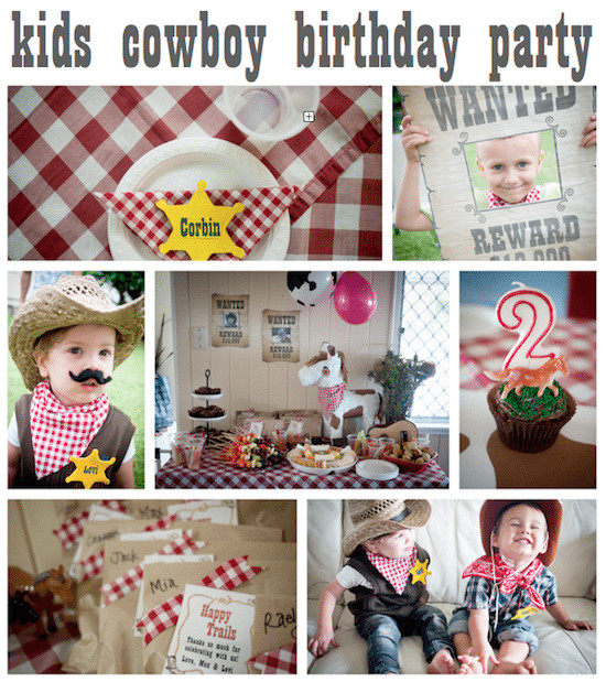 Cowboy Kids Party
 Kids cowboy birthday party