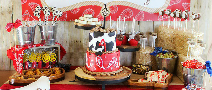 Cowboy Kids Party
 Kara s Party Ideas Cowboy Roundup Birthday Party Ideas