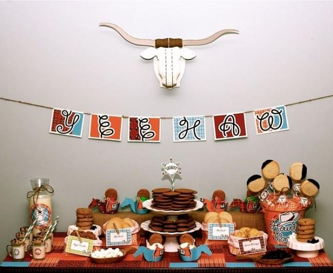 Cowboy Kids Party
 52 Cowboy Themed Boy Birthday Party Ideas Spaceships and