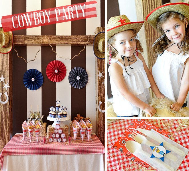 Cowboy Kids Party
 Yee haw Cowboy Themed Birthday Party