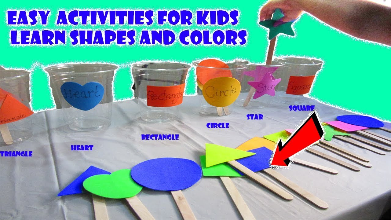 Craft Activities For Preschoolers
 Learn Basic shapes Sorting Classifying Cups learn colors