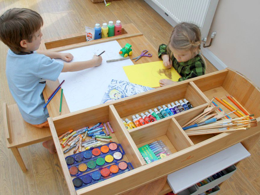 Craft Desk For Kids
 Children s Arts and Crafts Table and Chairs