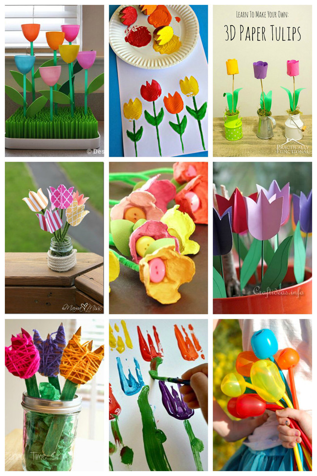 Craft Ideas For Toddlers
 25 Tulip Crafts for Kids