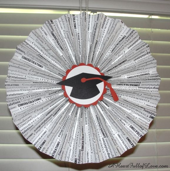 Crafty Graduation Party Ideas
 Grad Party Pleated Paper Medallions Graduation Crafts