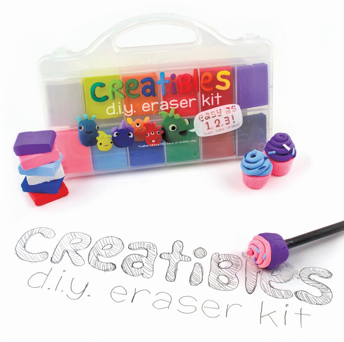 Creatables DIY Eraser Kit
 Creatibles DIY Erasers Kit Set of 12 Colors Spring