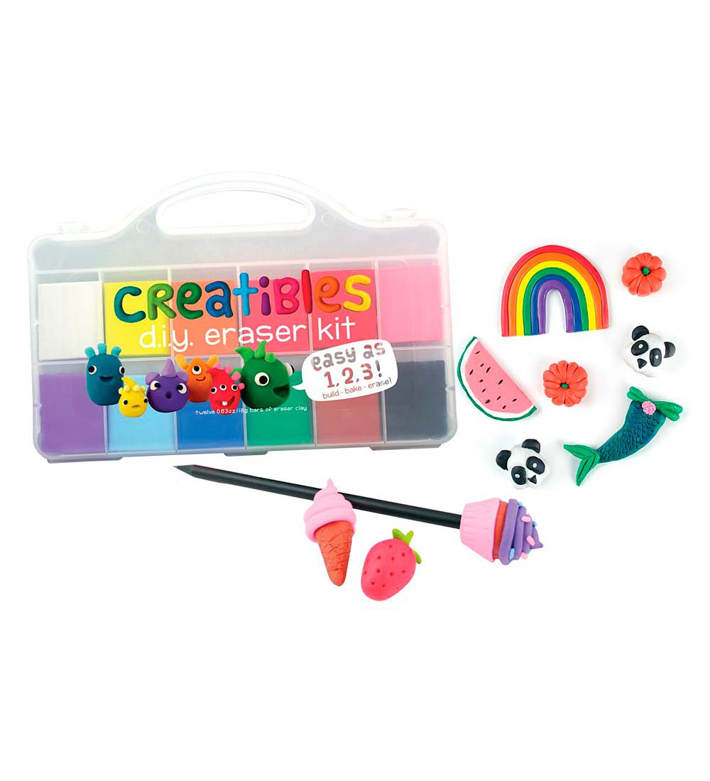 Creatables DIY Eraser Kit
 Creatibles DIY Eraser Kit with 12 Pliable Clay Colors and