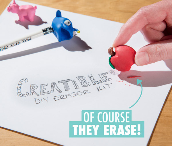 Creatables DIY Eraser Kit
 Creatibles DIY Eraser Kit Make Your Own Erasers
