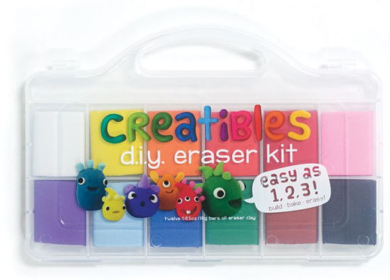 Creatables DIY Eraser Kit
 Set of 12 Creatibles Do it Yourself Erasers