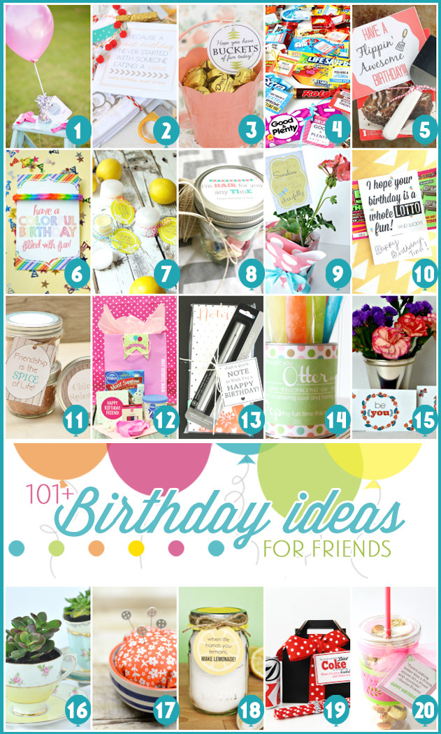 Creative Gift Ideas For Best Friend
 101 Creative & Inexpensive Birthday Gift Ideas