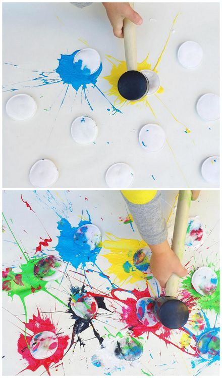 Creative Project For Kids
 Paint Splat Art Activity For Kids