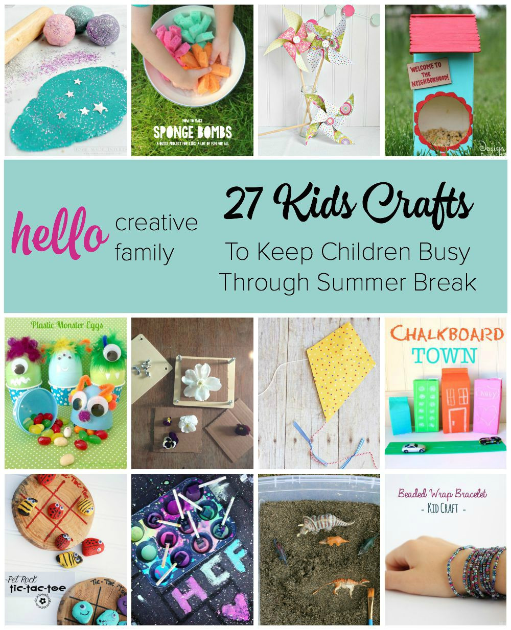 Creative Project For Kids
 27 Kids Crafts and DIY Projects For Summer