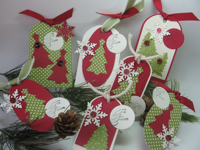 Cricut Christmas Gift Ideas
 stamping up north with laurie Cricut Christmas Tree Tags