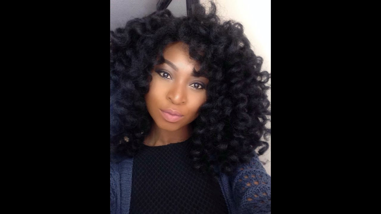 Crochet Braids Hairstyles Youtube
 How To Curl the Afro twist braids Marley Hair Crochet