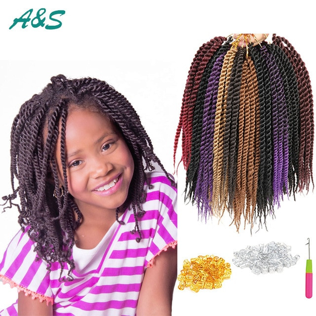 Croshay Hair For Kids
 24 roots micro crochet braids 10 inch Havana Mambo Twist