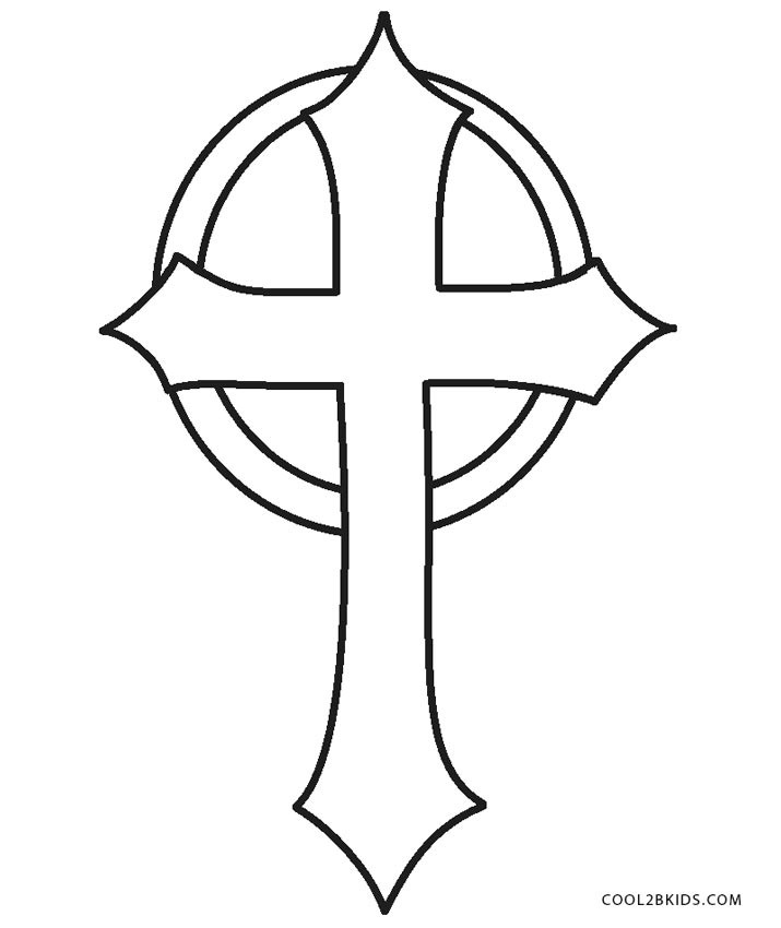 Cross Coloring Pages For Kids
 Free Printable Cross Coloring Pages For Kids