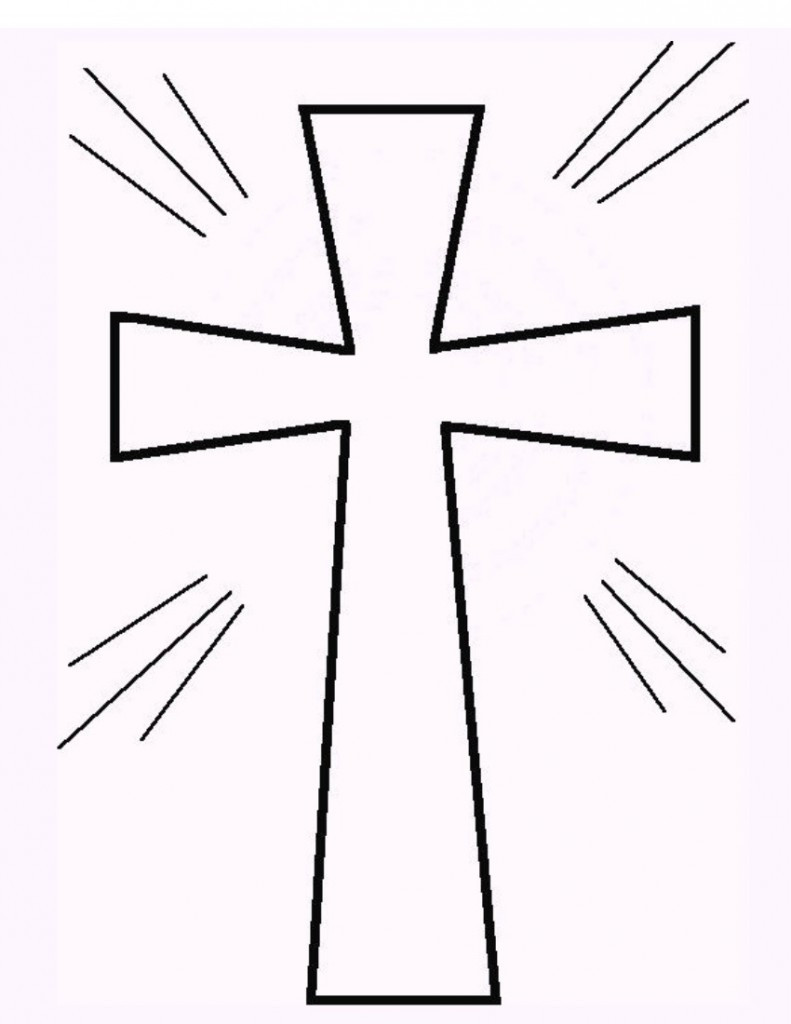 Cross Coloring Pages For Kids
 Free Printable Cross Coloring Pages What Mommy Does