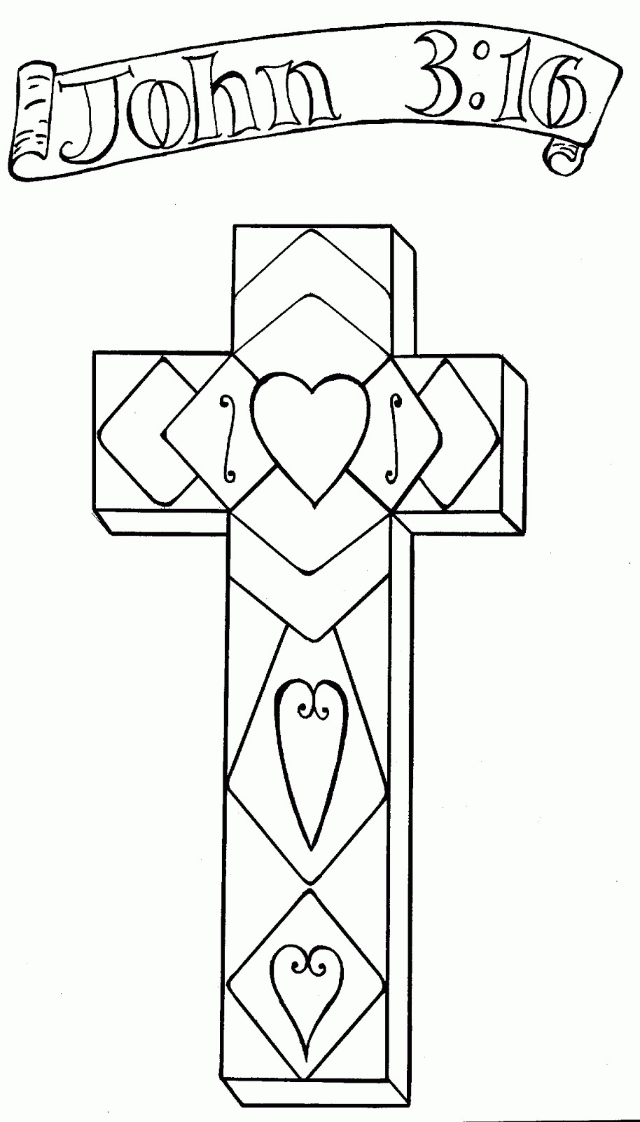Cross Coloring Pages For Kids
 Sam and Mary s Family Page Happy Easter He is Risen
