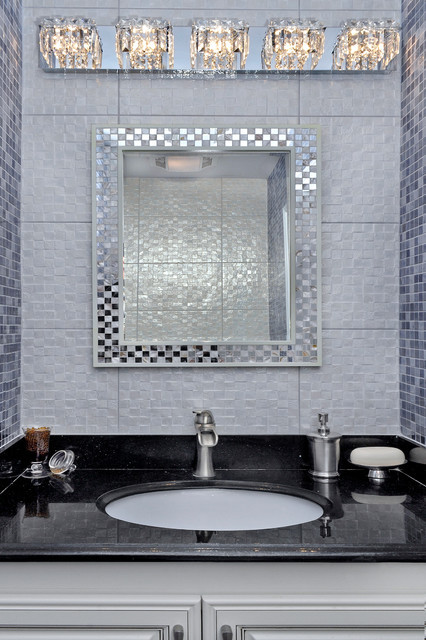 Crystal Bathroom Lights
 Chrome Bathroom Vanity Light Fixture with Crystal in