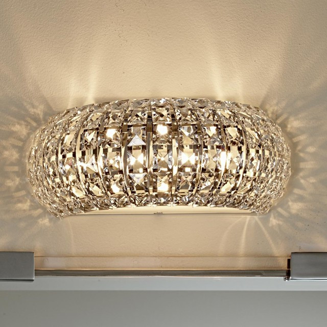 Crystal Bathroom Lights
 Arc Crystal Bath Light Lamp Shades by Shades of Light