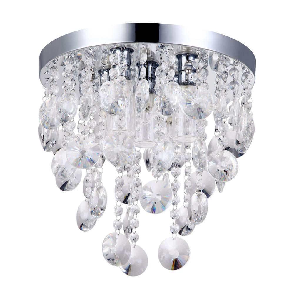 Crystal Bathroom Lights
 Elisa 5 Light Crystal Effect Bathroom Ceiling Light from