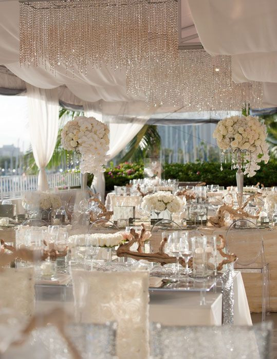 Crystal Wedding Decorations
 How To Nail Serious Sparkle at Your Wedding Crystals