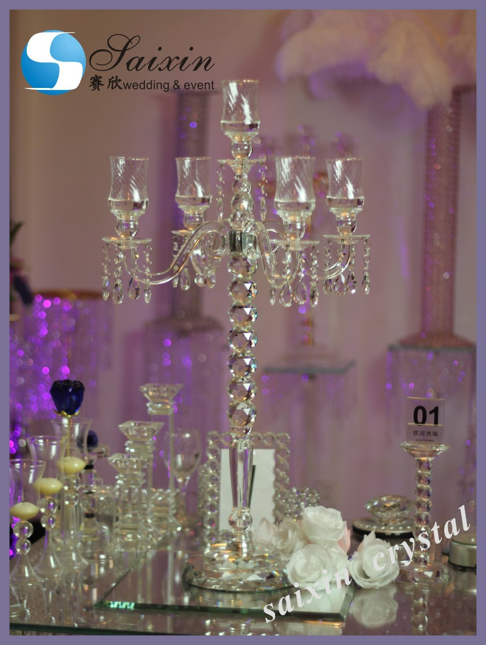 Crystal Wedding Decorations
 Beautiful Crystal Wedding Decorations Light Vase Zt 122s