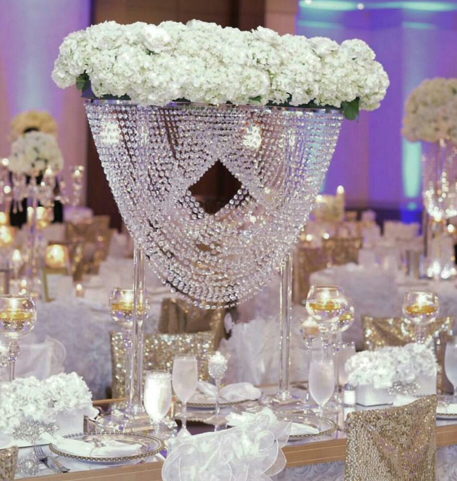 Crystal Wedding Decorations
 80cm Tall acrylic crystal table centerpiece wedding