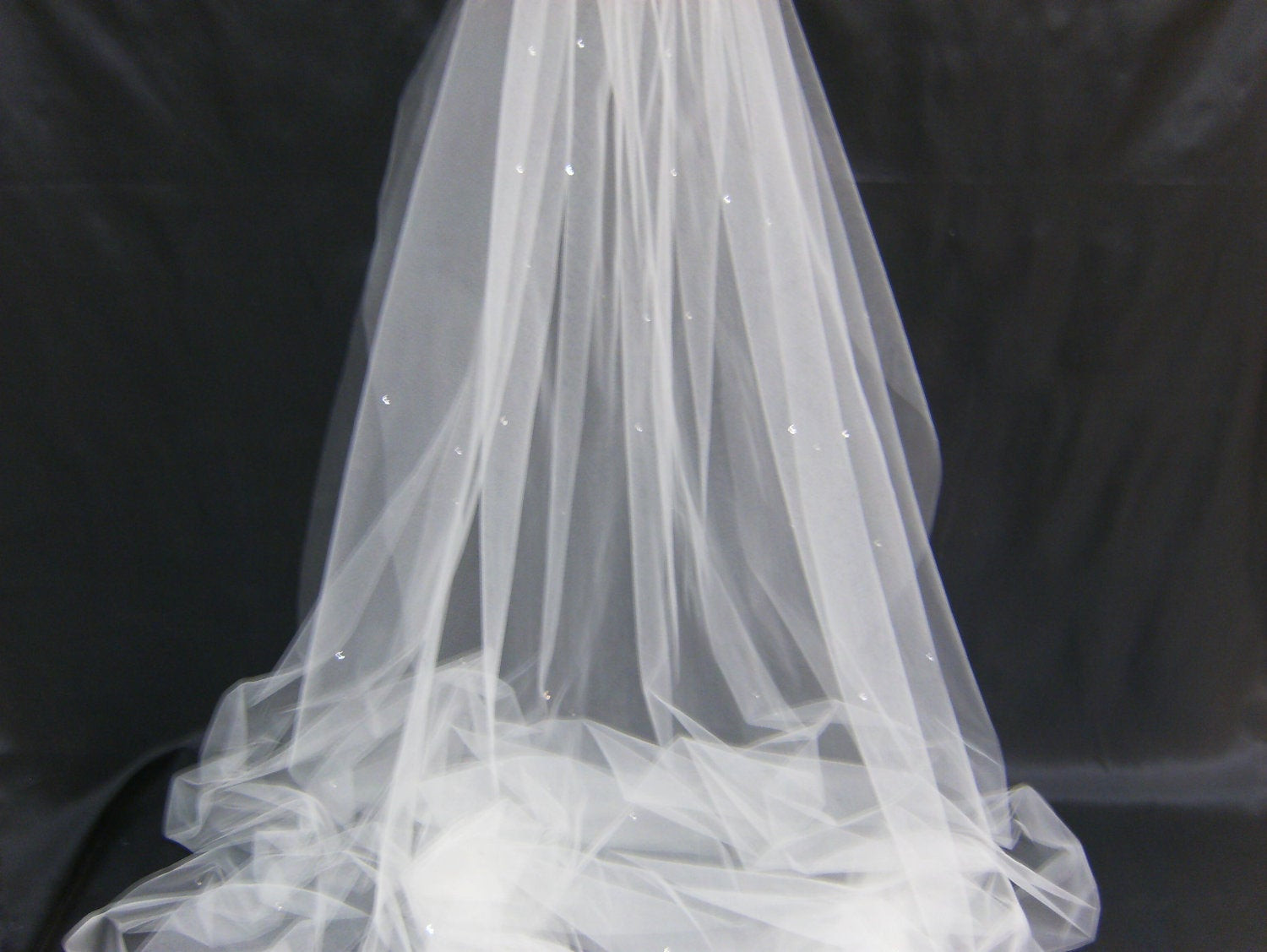 Crystal Wedding Veils
 Wedding Veil Cathedral Swarovski Crystal by CLCOSTADESIGNS