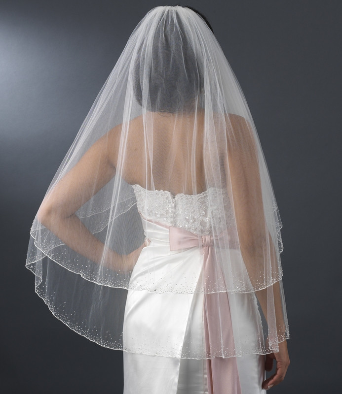Crystal Wedding Veils
 Gorgeous Rhinestone Crystal Bridal Veil Elegant Bridal
