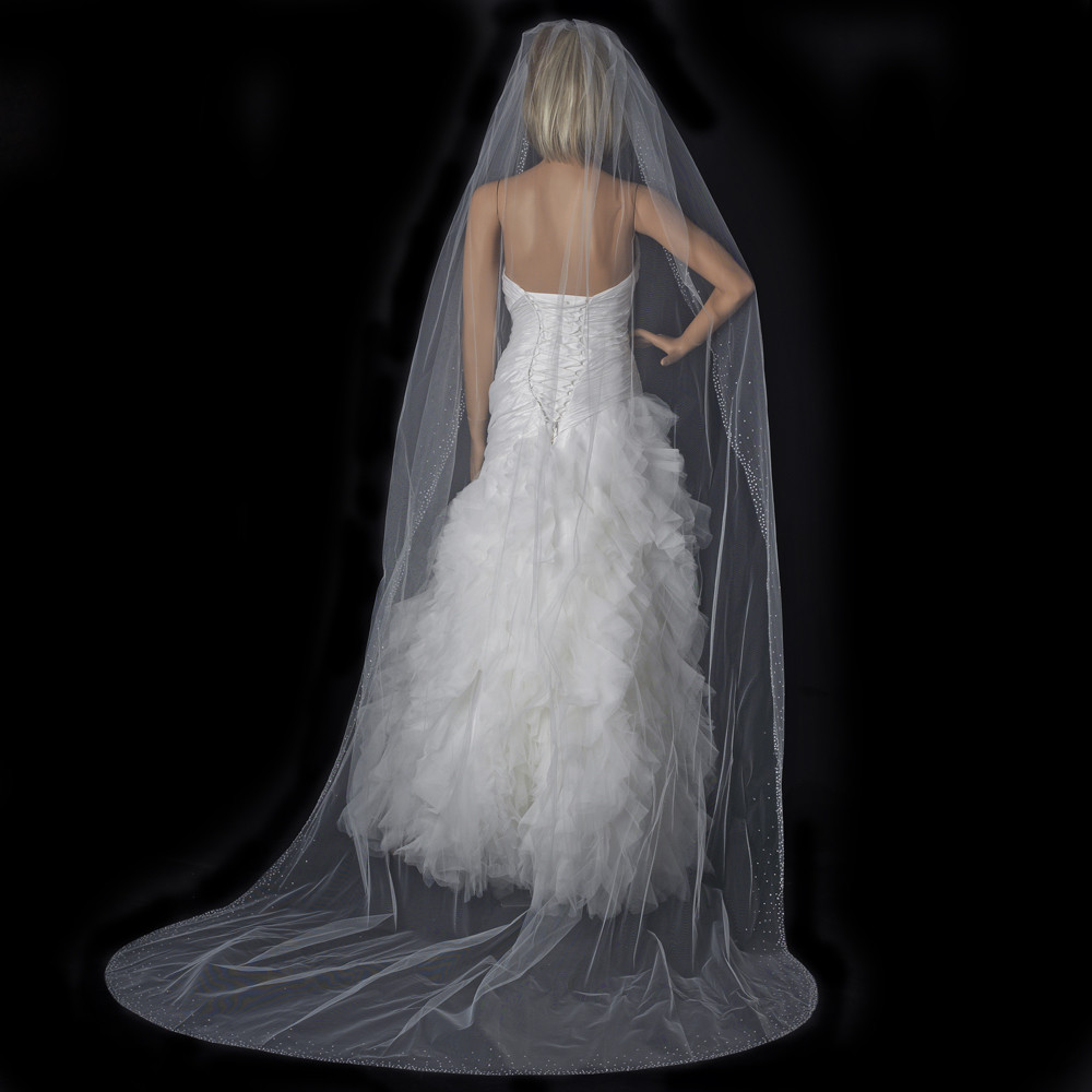 Crystal Wedding Veils
 Dazzling Swarovski Crystal Wedding Veil Elegant Bridal