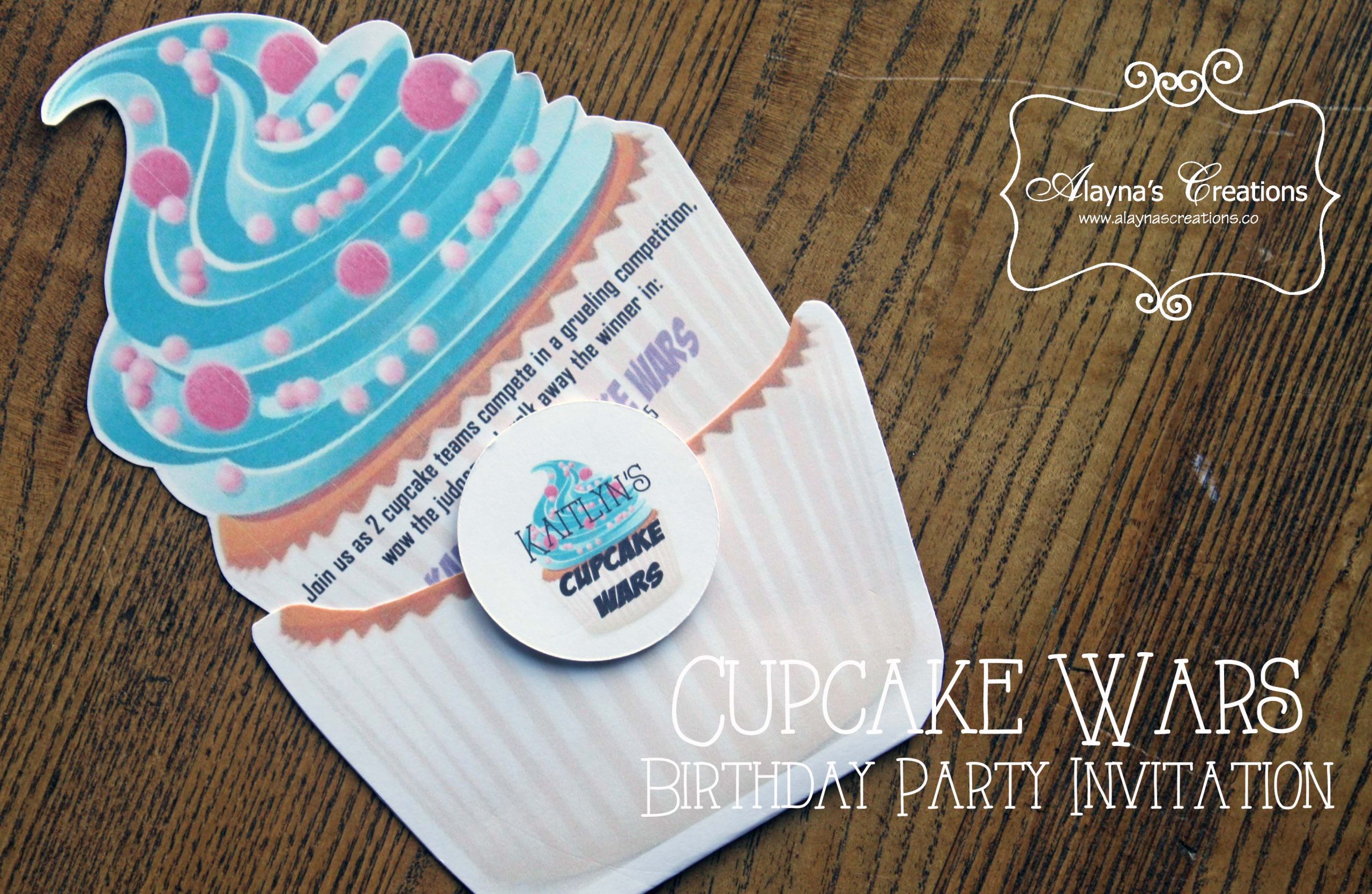 Cupcake Wars Birthday Party
 Cupcake Wars Birthday Party – alaynascreations