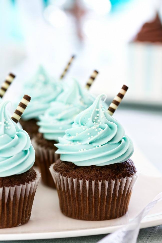 Cupcakes For Baby Shower
 Sweet Boy Baby Shower Ideas Spaceships and Laser Beams