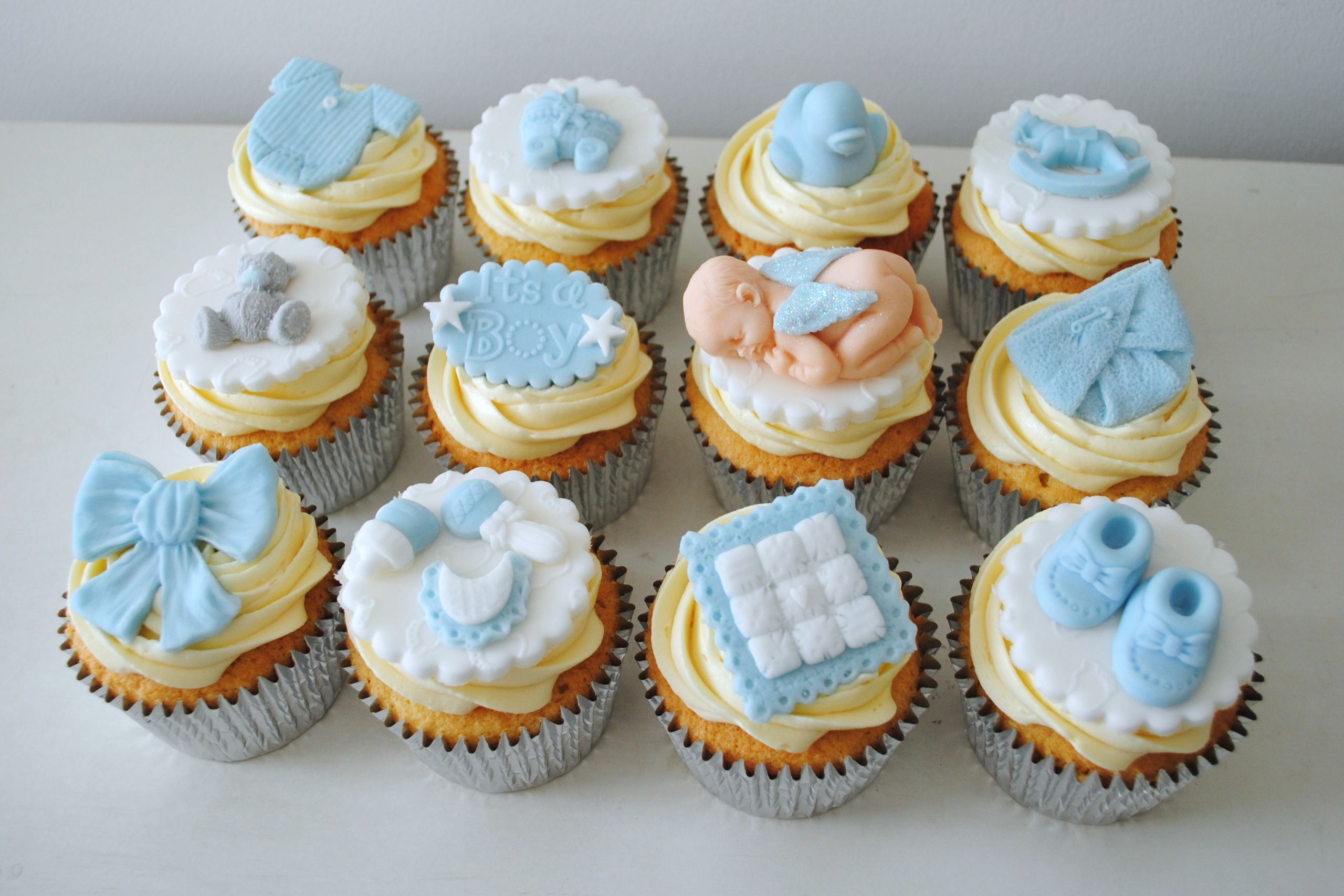 Cupcakes For Baby Shower
 Miss Cupcakes Blog Archive Boy Baby Shower cupcakes 12
