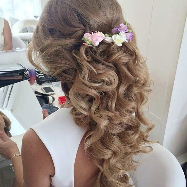 Curled Prom Hairstyles
 31 Half Up Half Down Prom Hairstyles