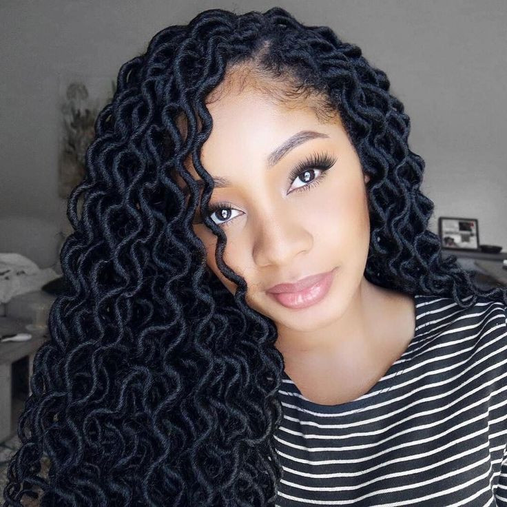 Curls Hairstyles With Braids
 Crochet curly locs in 2019