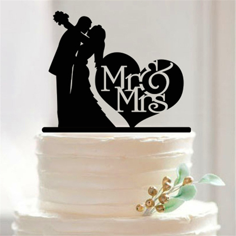Custom Cake Toppers Wedding
 MR & Mrs Acrylic Cake Topper Custom wedding cake topper