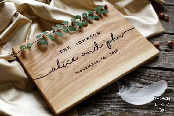 Custom Wedding Gift Ideas
 Wedding Gift Personalized Cutting Board Gift by