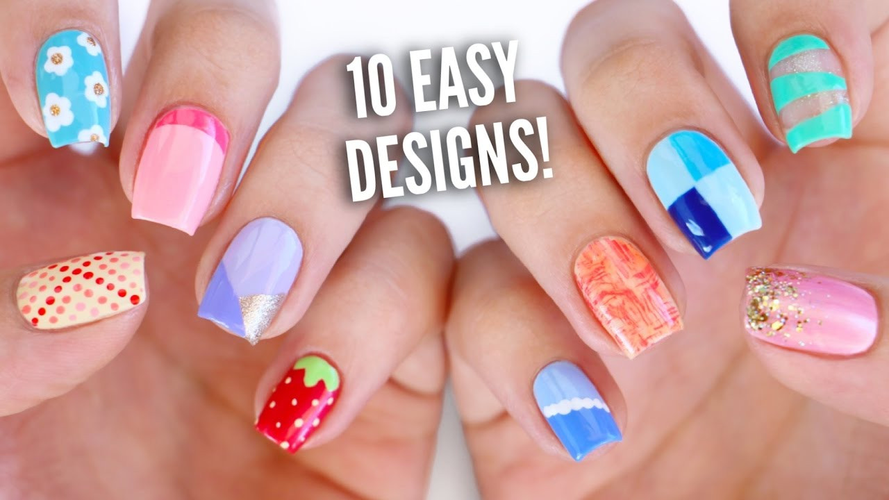 Cute And Easy Nail Ideas
 10 Easy Nail Art Designs for Beginners The Ultimate Guide