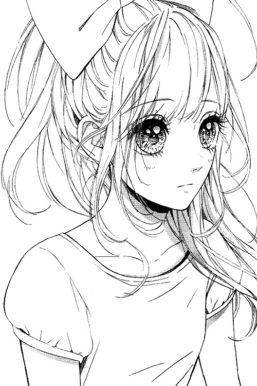 cute anime girls coloring pages