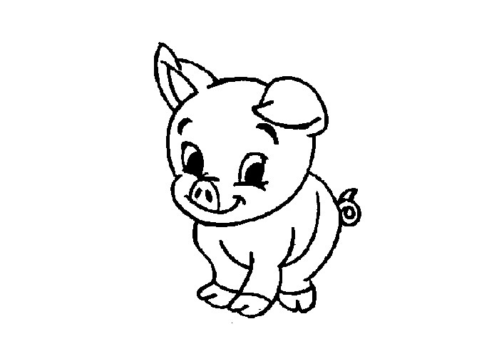 Cute Baby Pig Coloring Pages
 Cartoon Pig Coloring Pages Cartoon Coloring Pages
