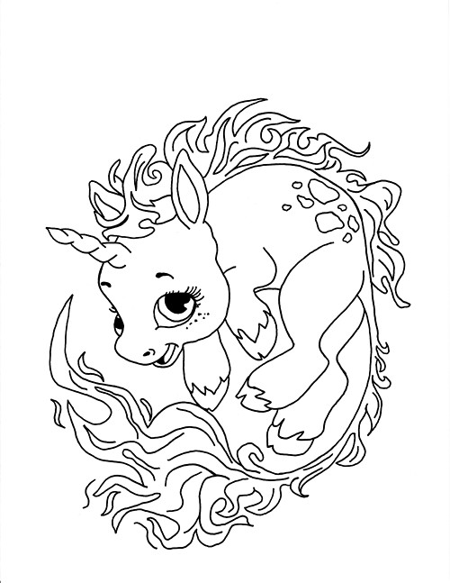 Cute Baby Unicorn Coloring Pages
 coloring pages for teenagers difficult fairy Google