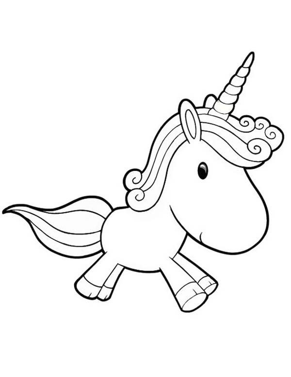Cute Baby Unicorn Coloring Pages
 Unicorn A Lovely Unicorn Toy Doll for Girl Coloring