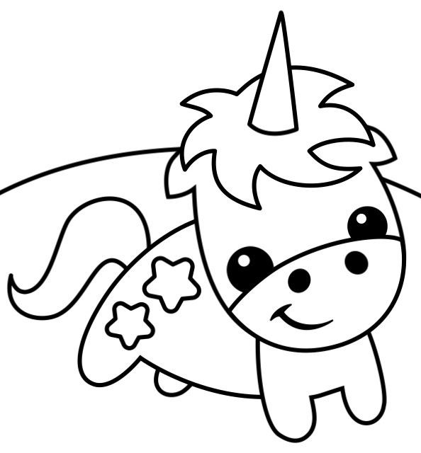 Cute Baby Unicorn Coloring Pages
 Unicorn Coloring Pages
