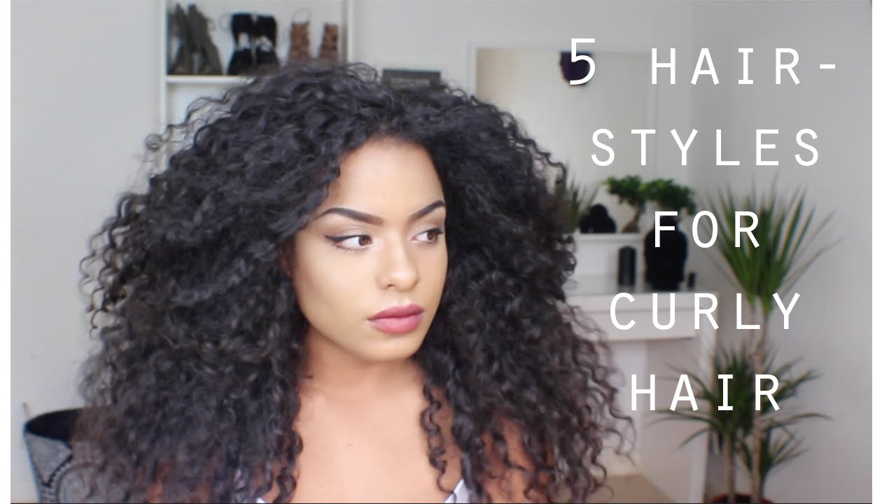 Cute Easy Curly Hairstyles
 5 QUICK EASY HAIRSTYLES FOR LONG CURLY HAIR