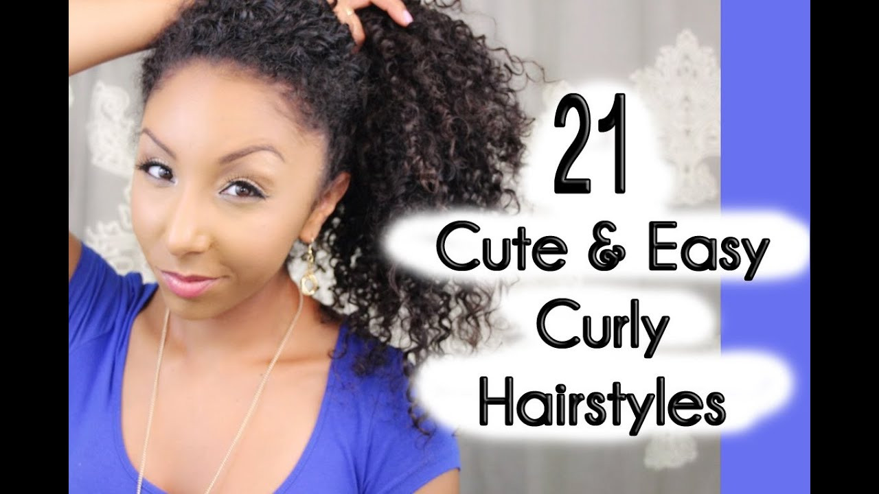 Cute Easy Curly Hairstyles
 21 Cute and Easy Curly Hairstyles