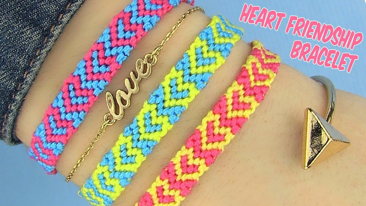 Cute Friendship Bracelets
 DIY Heart Friendship Bracelets